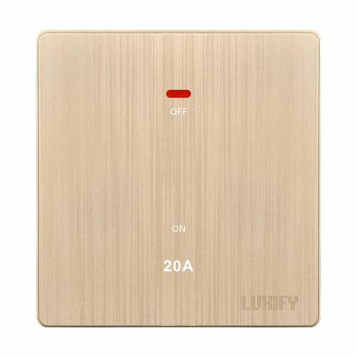 مفتاح سخان 20 أمبير LUXIFY ذهبي مطور