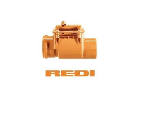 رداد مجاري 160 ملي احمر ايطالي باب استيل REDI