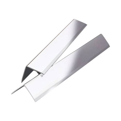 بروفايل حماية زوايا بلاط المنيوم سلفر  لماع 2.5سم × 2.5متر AA002-SH-25W LANDBUILD