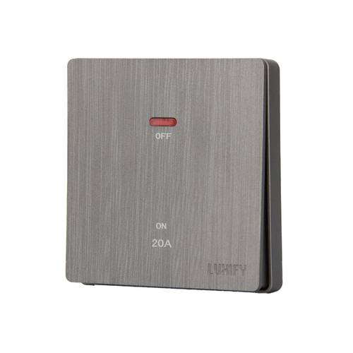 مفتاح سخان 20 امبير LUXIFY سلفر مطور