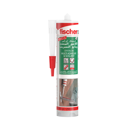 لاصق ومانع تسريب شفاف 290 مل Fischer Crystal MS  