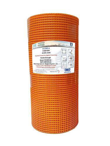 شبك لياسة فايبر برتقالي 40CM*50M ايطالي LANDBUILD
