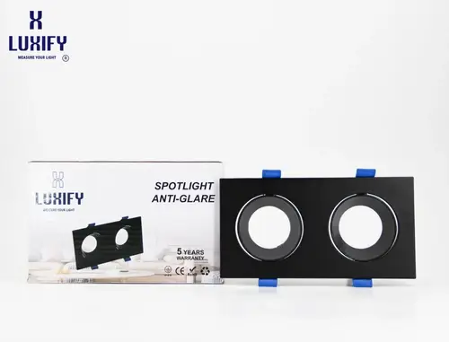مانع توهج مربع مجوز اسود اسود LUXIFY