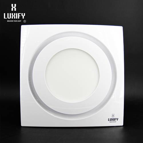 مروحة شفط ديكور 20*20 مع إنارة ليد ابيض 12 واط لوكسيفاي LUXIFY