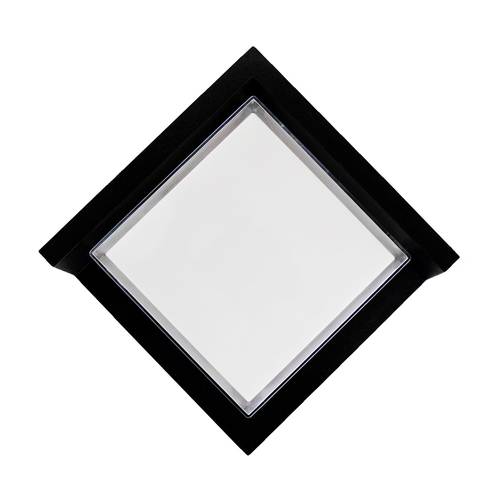 جداري خارجي مربع اسود اضاءه اصفر XF6102/BK+WW