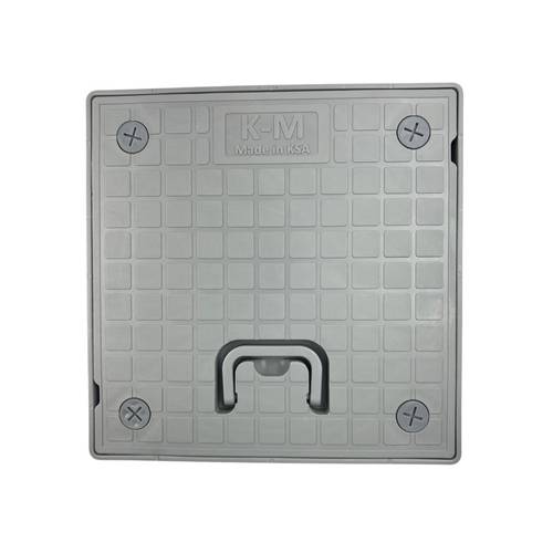 غطاء تفتيش بلاستيك 70×70 رمادي