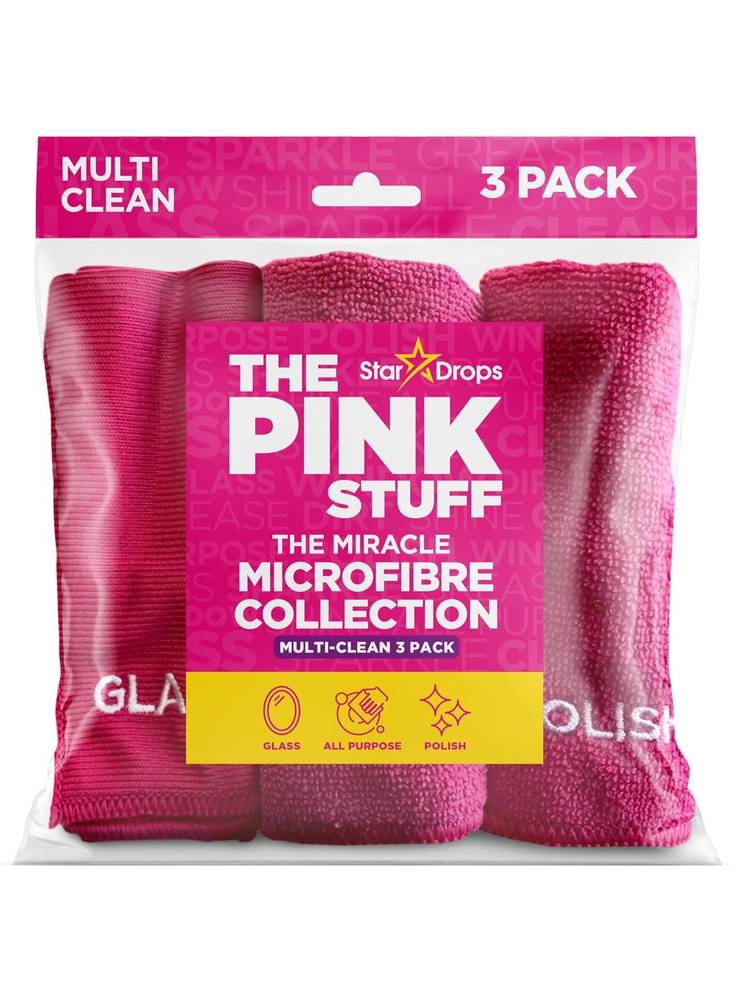 The Miracle Microfibre Multi Clean Cloth Collection, 3 Pack