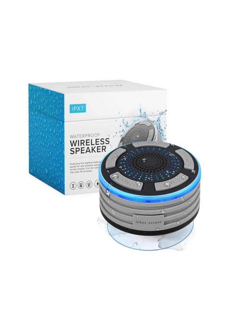 Bluetooth Shower Speaker by Johns Avenue - Newest Version 5.0 - Certified Waterproof
