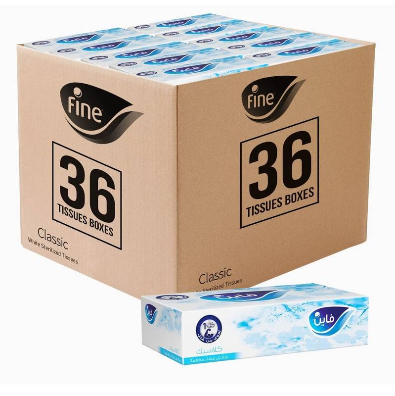 كرتون - فاين مناديل كلاسيك 70 منديل * 36 عبوة