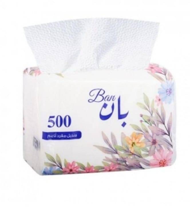 بان مناديل للوجه 500 شيت * 10 عبوات