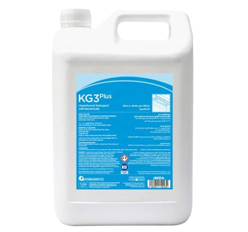رضا هايجين - KG3 Plus منظف غير معطر ومضاد للبكتيريا 5 لتر