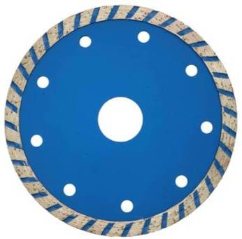 Cold-pressed turbo saw blade used for cutting granite,marble,concrete and brick 115*H7*1.2*2.2*22.23mm