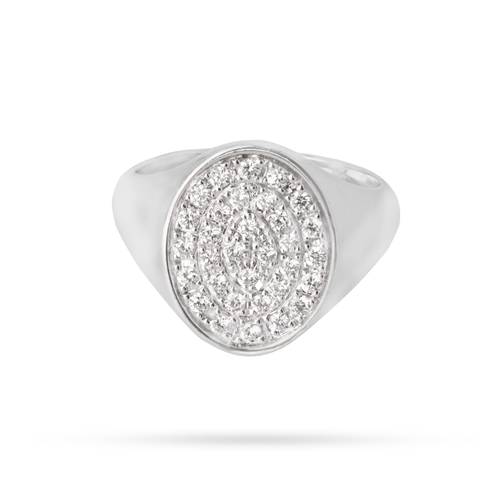 Chevelier oval diamond ring
