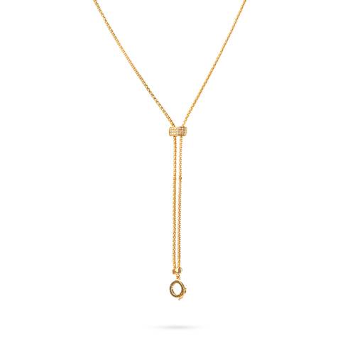Round Diamond Silk Necklace