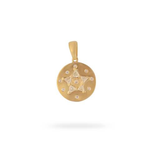Diamond circular pendant