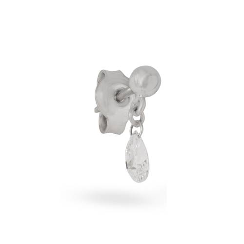Two pear free diamond earrings