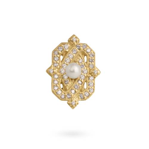 تعليقة الماس مع لؤلؤ من كولكشن The Pearl