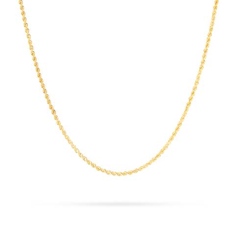 Plain twisted necklace