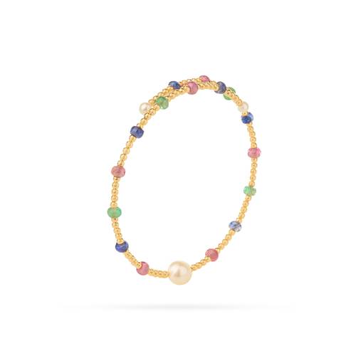 Flexible pearl bracelet