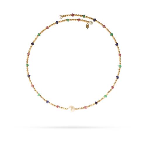 White Lulu flexible choker necklace