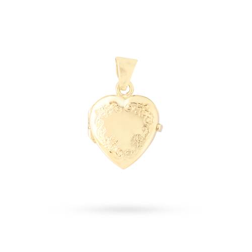 Heart-shaped locket necklace