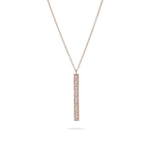 Rectangular baguette pendant