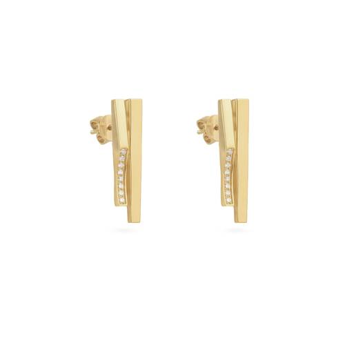 Deco shiny gold Earring 