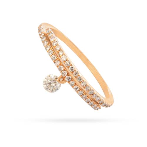 Pave ring with loose diamonds