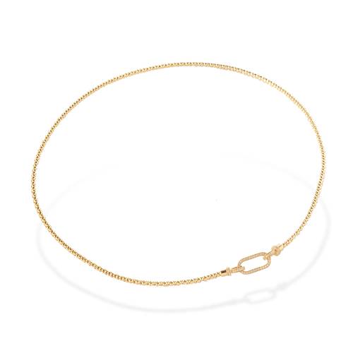Round Diamond Ring Necklace