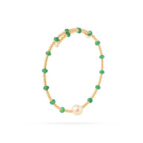 Lulu bracelet with emerald stone
