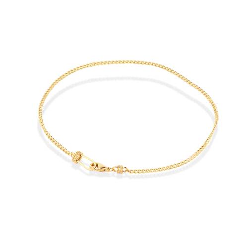Solid yellow gold necklace