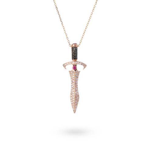 Ruby dagger Army necklace