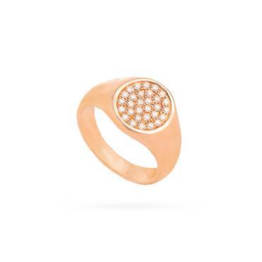 Round Rose Chevalier ring
