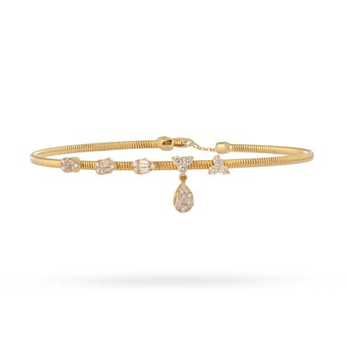 Pavé bangle bracelet