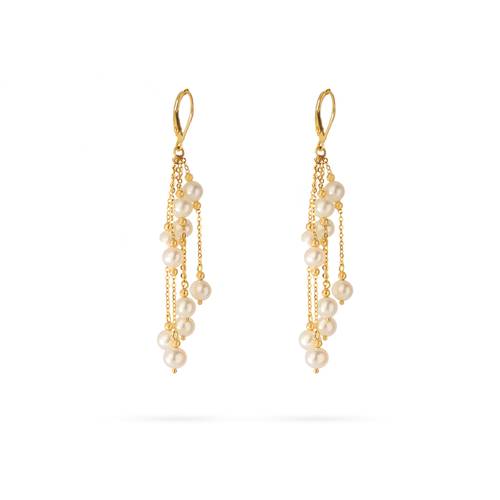 Lulu white earring