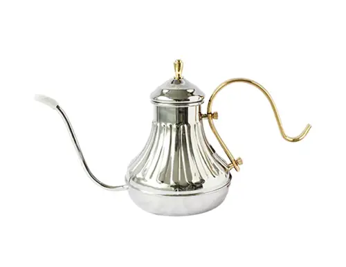 ابريق ترشيح قهوة فضي مزخرف 700 ملم LB-788