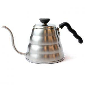 ابريق ترشيح قهوة مختصة فضي يد اسود - 1 لتر - LB- 722