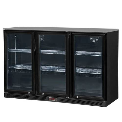 ثلاجة عرض تحت الكاونتر ثلاثة ابواب زجاجي ماركة توب كولد GN-320H