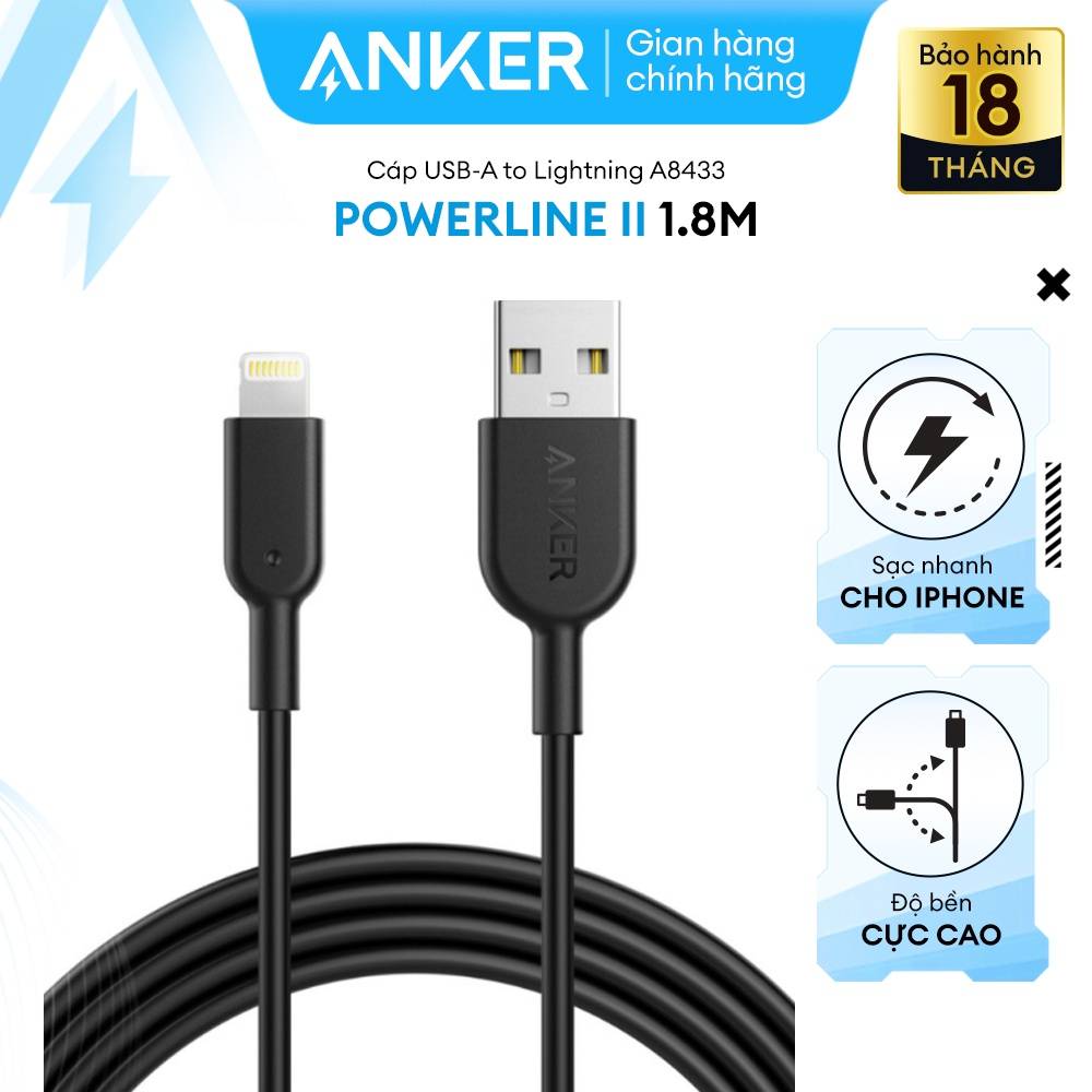 ANKER USB IPHONE 1.8m