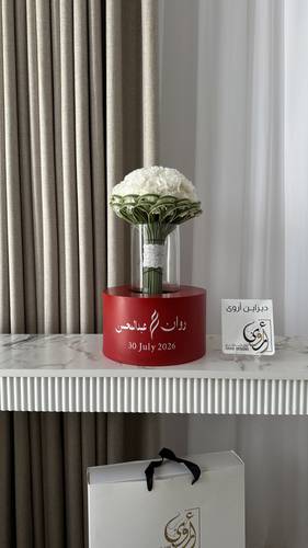  استاند مسكة مدور لون أحمر 