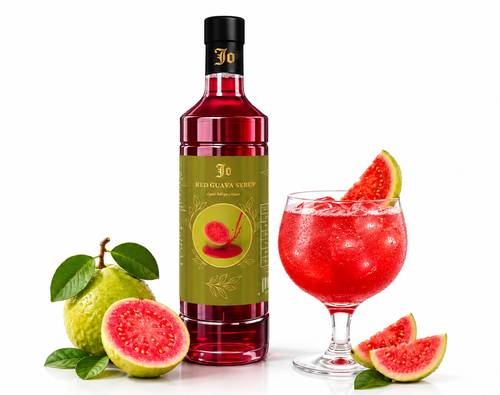 سيروب الجوافة الحمراء Red guava syrup