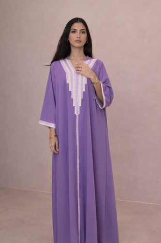 PurpleXwhite kaftan