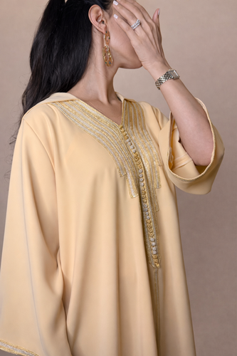 CreamXgold kaftan 