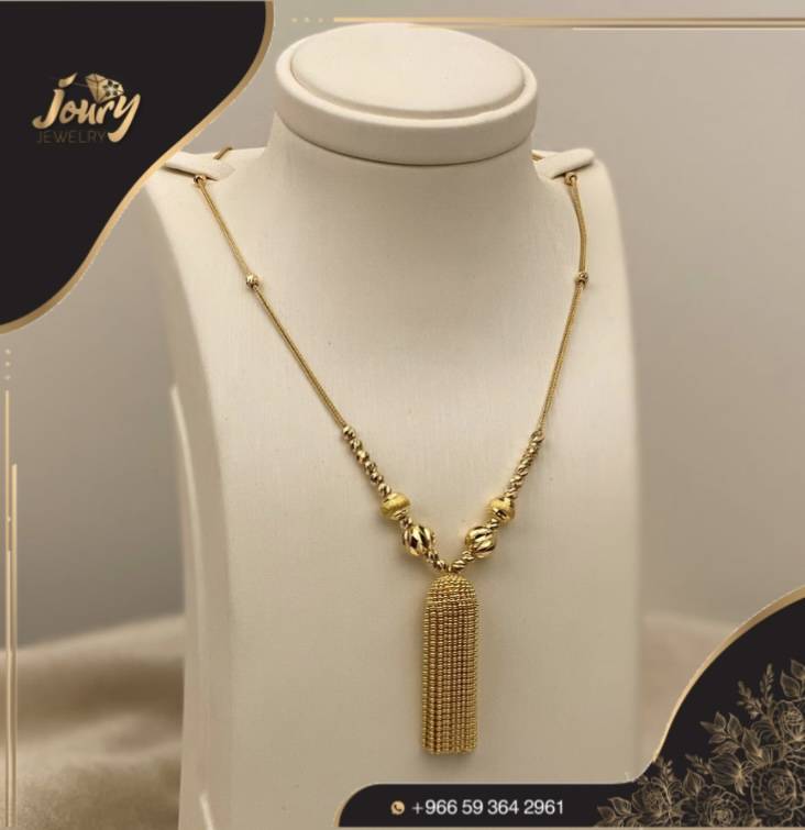 عقد مميز ذهب صافي عيار 21