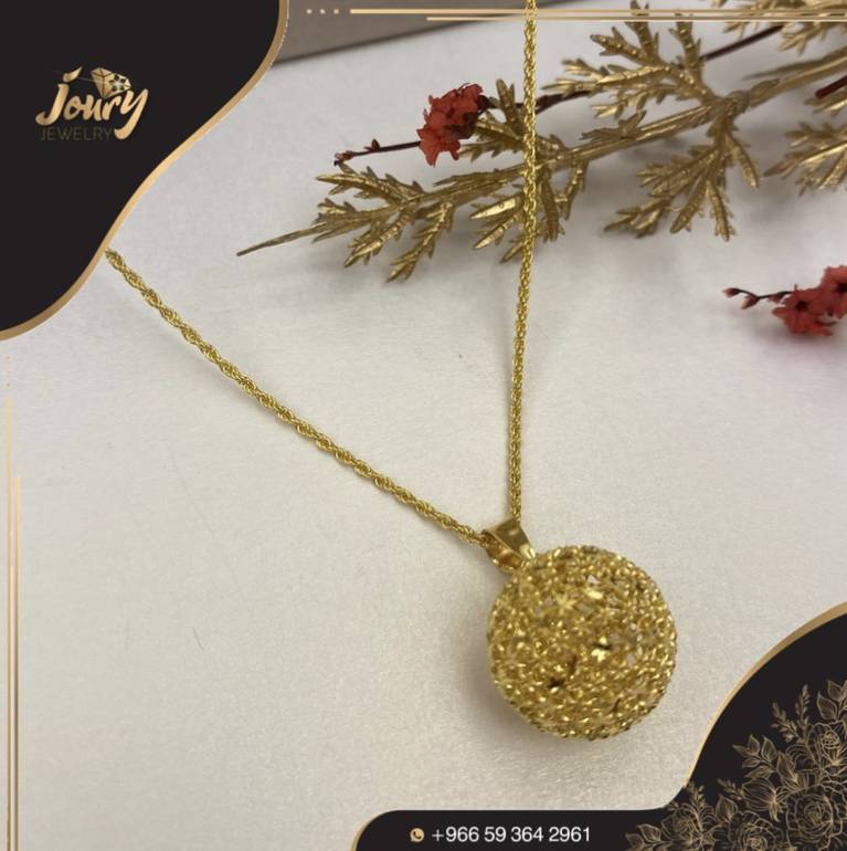 عقد مميز ذهب صافي عيار  21