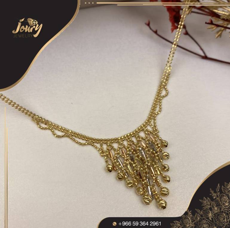 عقد ايطالي ذهب صافي عيار 18