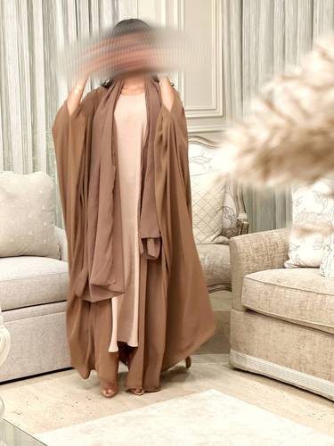 Crepe Abaya | Brown