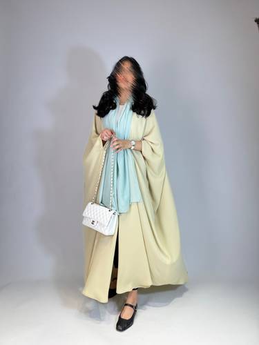 Crepe Abaya | Bright Yellow