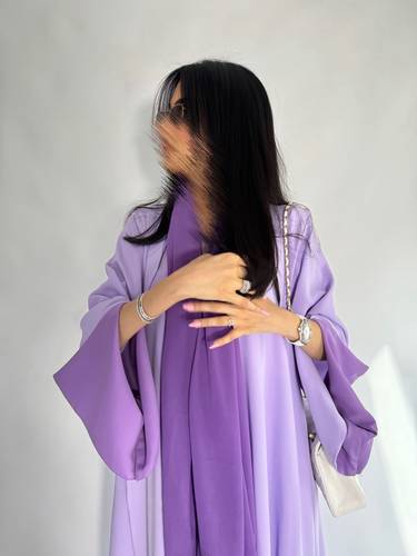 Crepe Abaya | Purple