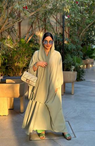 Crepe Abaya | Pistachio